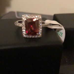 Size 8 Dark Brown quartz with topaz